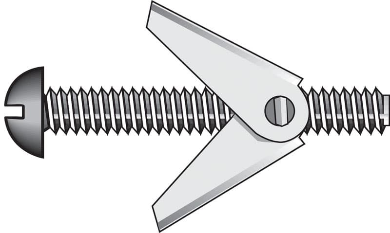Hillman 1/4 in. Diameter x 5 in. Length Round Head Steel Toggle Bolts, 50-Pack