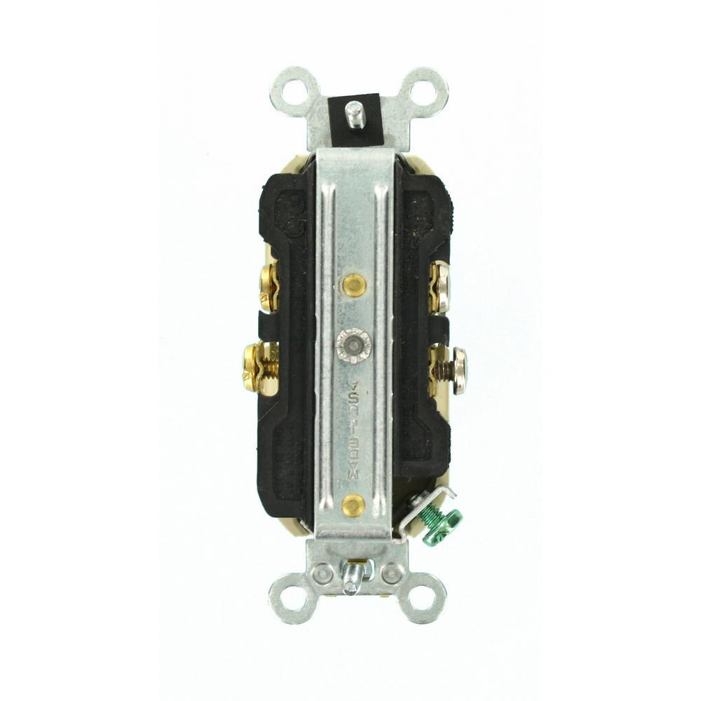 20 Amp Commercial Grade Duplex Outlet, Ivory - Super Arbor