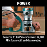 11-Amp 2-1/4 HP Router - Super Arbor