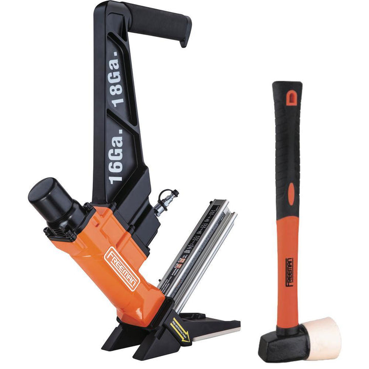 Pneumatic 3-in-1 16-Gauge and 18-Gauge 2 in. Flooring Nailer - Super Arbor