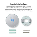 Nest Thermostat - Smart Programmable Wi-Fi Thermostat - Fog - Super Arbor