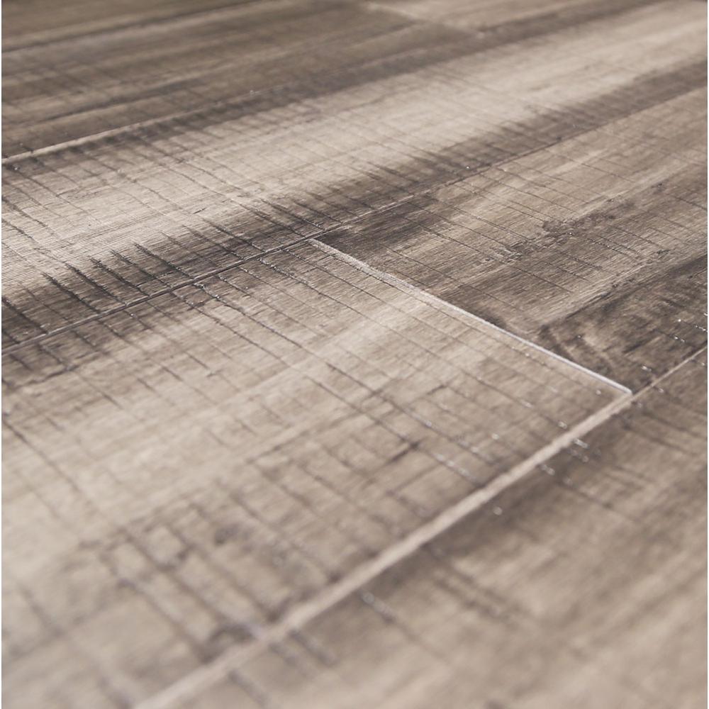 Islander Charcoal .33 in. Thick x 5.12 in. Wide x 36.22 in. Length Engineered Rigid Core Bamboo Flooring (10.3 sq. ft. / case) - Super Arbor