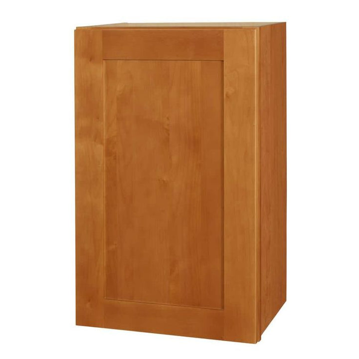 Home Decorators Collection Newport 15 in. W x 12 in. D x 42 in. H Assembled Plywood Wall Kitchen Cabinet in Cinnamon with Soft Close