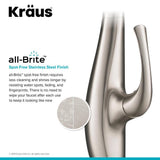 Spot Free Ansel Single-Handle Pull-Down Sprayer Kitchen Faucet in All-Brite Stainless Steel - Super Arbor