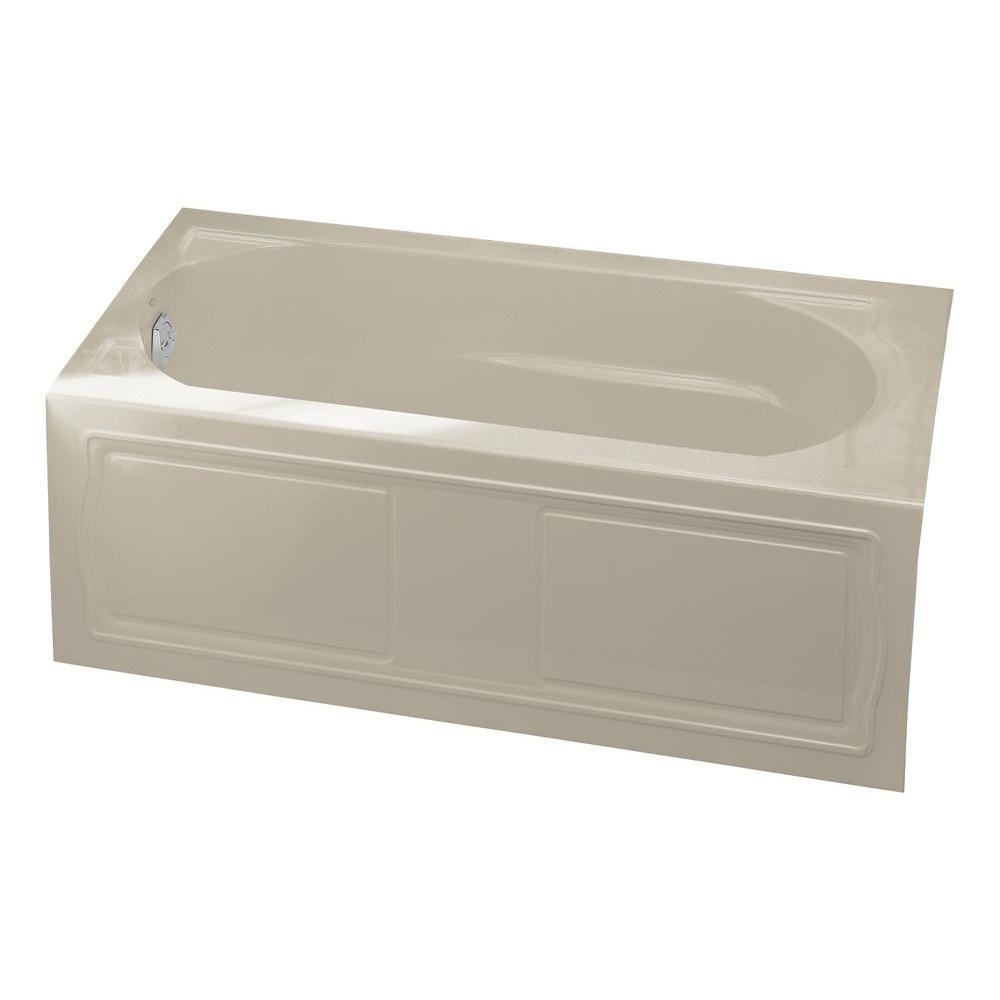 Devonshire 60 in. x 32 in. Acrylic Alcove Bathtub with Integral Apron, Integral Flange and Right-Hand Drain in White - Super Arbor