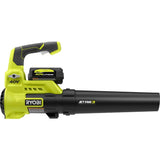 RYOBI 110 MPH 525 CFM 40-Volt Lithium-Ion Jet Fan Leaf Blower with Lawn and Leaf Bag - 4.0 Ah Battery and Charger Included