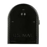 Edwards Large, Steel, Post Mount Mailbox, Black - Super Arbor