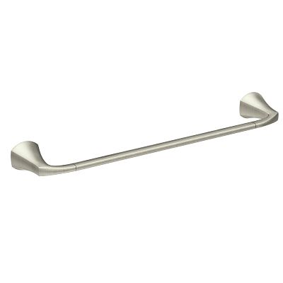 Moen Lindor 24-in Brushed Nickel Wall Mount Single Towel Bar
