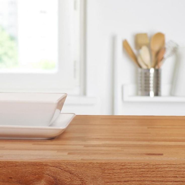 Sparrow Peak Red Oak 6-ft Natural Straight Butcher Block Oak Kitchen Countertop
