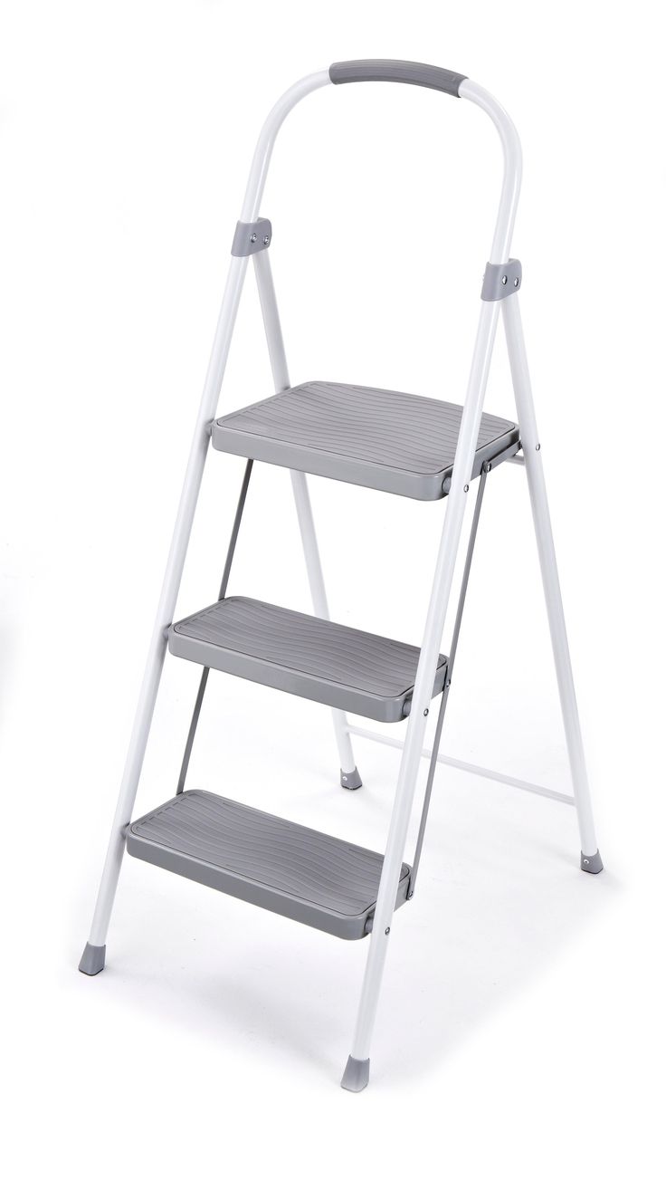 Rubbermaid RMS-3 3-Step Steel Step Stool, 225-pound Capacity