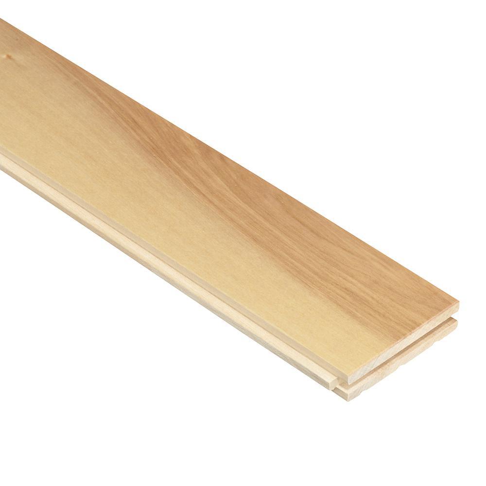 MONO SERRA Canadian Northern Birch Natural 3/4 in.Thick x 4-1/4 in. Wide x Varying Length Solid Hardwood (20 sq. ft. / case) - Super Arbor