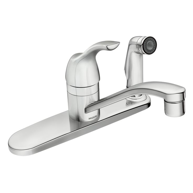 Adler Single-Handle Low Arc Standard Kitchen Faucet in Chrome