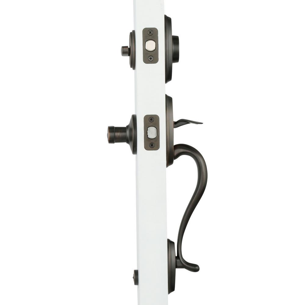Shelburne Venetian Bronze Single Cylinder Door Handleset with Lido Door Lever Featuring SmartKey Security - Super Arbor