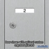 3500 Series Aluminum Recessed-Mounted Private Vertical Mailbox with 3 Doors - Super Arbor