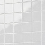 Sarina Vintage White 4x4 Glossy Crackled Ceramic Wall Tile by Lux Tile