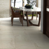Acadia Linen White 24x24 Matte Porcelain Tile - Tilebar