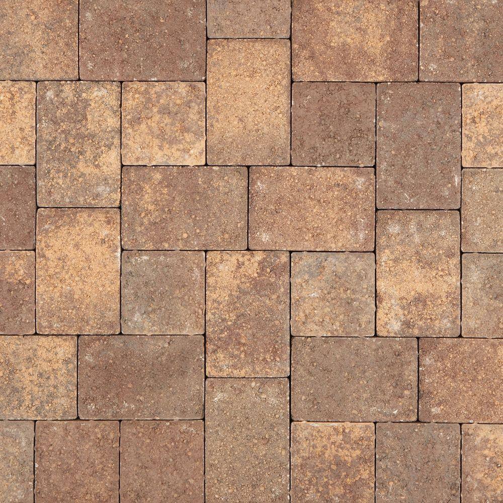 Pavestone Holland 7.87 in. L x 3.94 in. W x 2.36 in. H 60 mm 3 Tone Brown Concrete Paver (480 Pieces/103 sq. ft./Pallet)