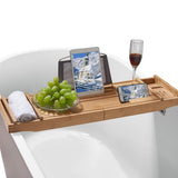 67 in. Acrylic Double Ended Flatbottom Non-Whirlpool Bathtub in Reddish Brown - Super Arbor
