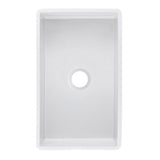 Sutton Place Farmhouse Fireclay 30 in. Single Bowl Kitchen Sink with Grid with Grid and Strainer