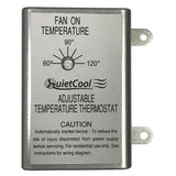 2860 CFM Red Electric Powered Gable Mount Electric Attic Fan - Super Arbor
