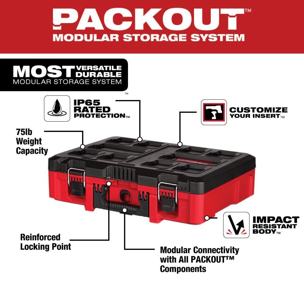 PACKOUT 20 in. Tool-Box Case with Customizable Insert - Super Arbor