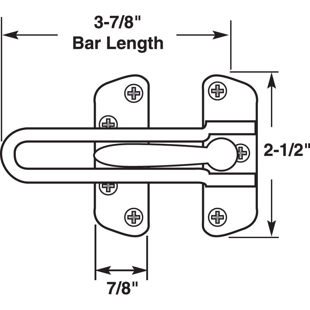 Diecast, White Painted, Swing Bar Door Guard - Super Arbor