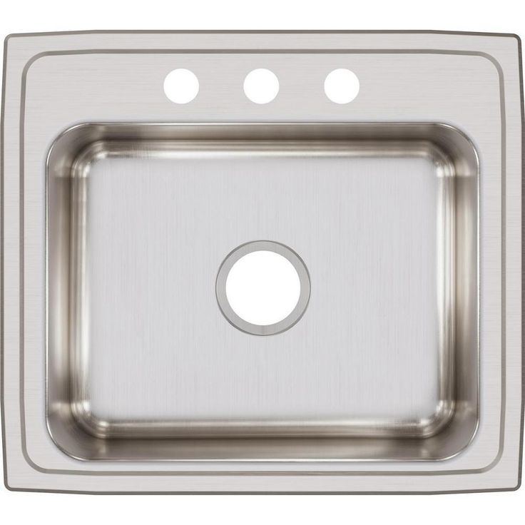 Lustertone Drop-In Stainless Steel 15 in. 3-Hole Single Bowl Bar Sink in Lustrous Highlighted Satin