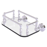 Allied Brass Waverly Place Collection Wall Mounted Glass Guest Towel Tray in Polished Chrome