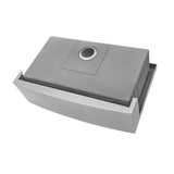 Apron-Front Stainless Steel 30 in. 16-Gauge Workstation Single Bowl Farmhouse Kitchen Sink - Super Arbor