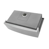 Apron-Front Stainless Steel 33 in. 16-Gauge Workstation Single Bowl Farmhouse Kitchen Sink - Super Arbor