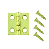 3/4 in. x 11/16 in. Bright Brass Middle Hinges