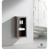 Allier 15-1/4 in. W x 32 in. H x 10 in. D Bathroom Linen Storage Cabinet in Gray Oak - Super Arbor