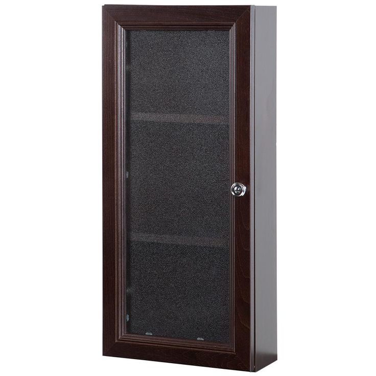 Delridge 13 in. W x 30 in. H Surface-Mount Modular Wall Hutch in Chocolate
