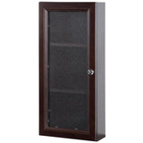 Delridge 13 in. W x 30 in. H Surface-Mount Modular Wall Hutch in Chocolate