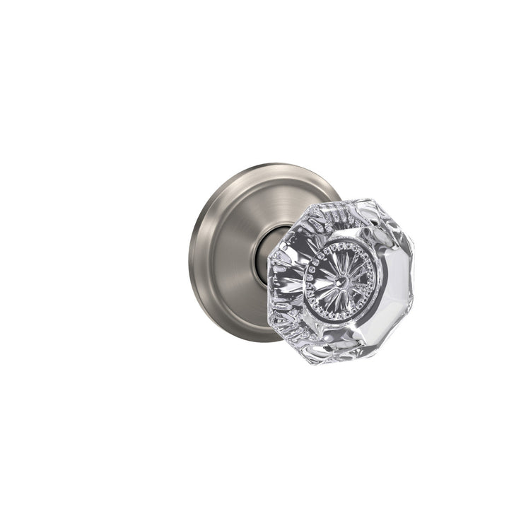 Schlage Custom Alexandria Aged Bronze Alden Trim Dummy Glass Door Knob