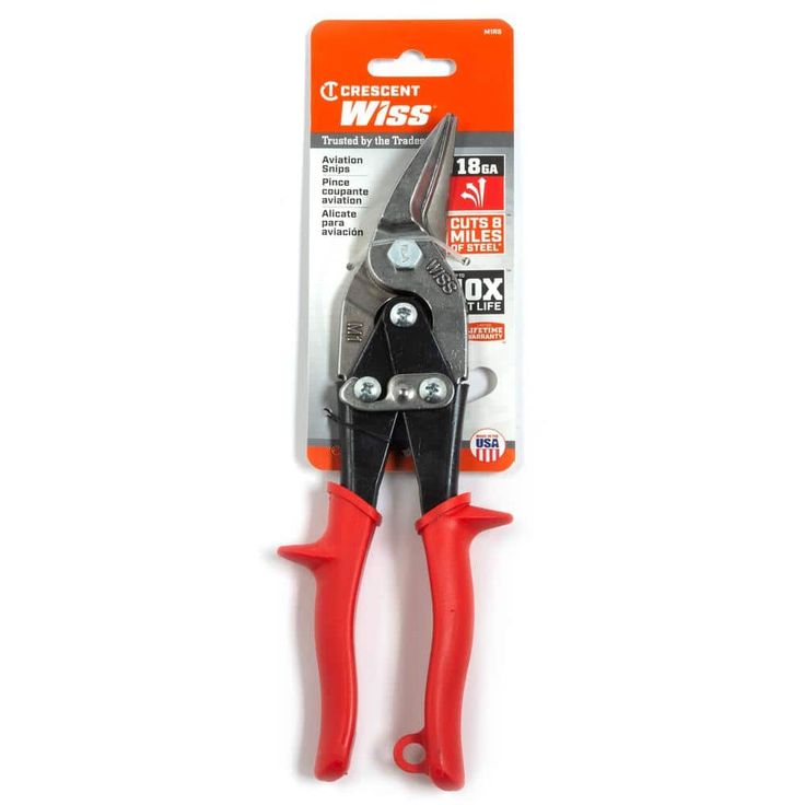 Crescent Wiss 9-3/4 in. Compound Action Straight and Left Cut Aviation Snips