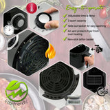 Black Countertop Air Fryer Oven Cooker Healthy Kitchen Convection Air Fry Cooking