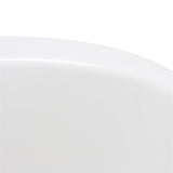 Sax 60 in. Fiberglass Reversible Drain Non-Whirlpool Flatbottom Freestanding Bathtub in White