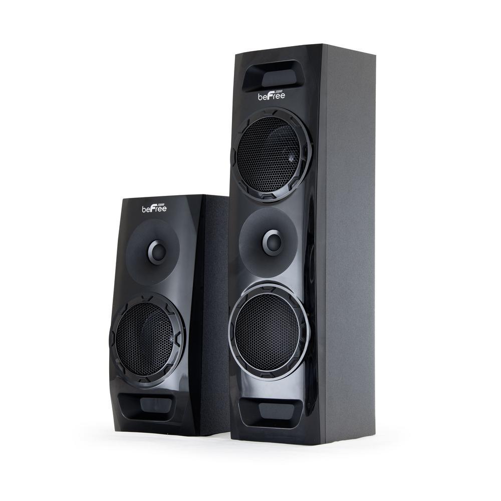 5.1-Channel Surround Sound Bluetooth Speaker System in Black - Super Arbor