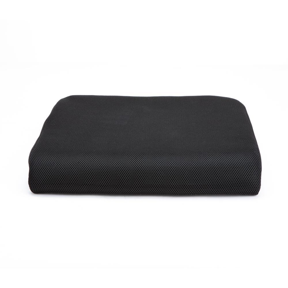 Black Large Seat Cushion with Carry Handle and Anti Slip Memory Foam Cushion Removable and Washable Cover - Super Arbor