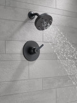 Delta Trinsic Matte Black 1-Handle Shower Faucet