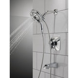 Vesna In2ition 2-in-1 Single-Handle 5-Spray Tub and Shower Faucet in Chrome (Valve Included) - Super Arbor