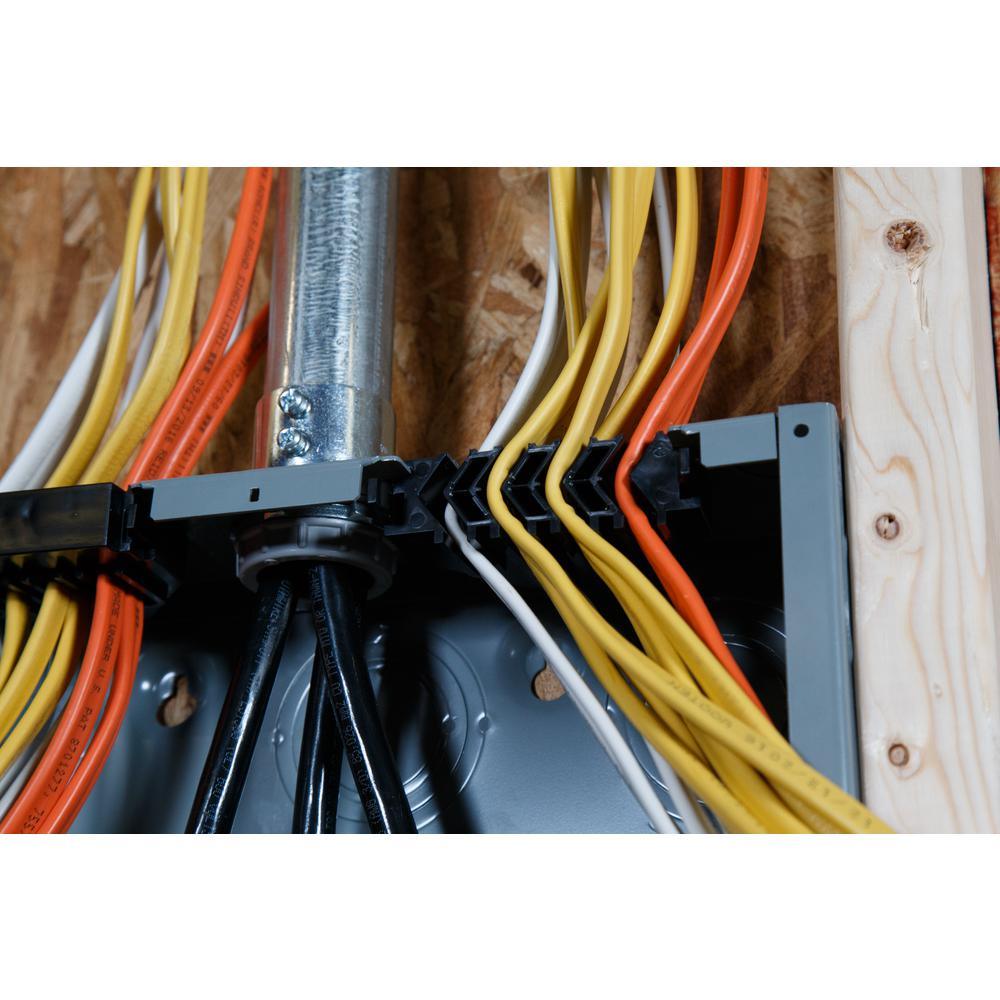 Homeline 200 Amp. 40-Space 80-Circuit Indoor Main Breaker Qwik-Grip Plug-On Neutral Panel, Wiser Energy Monitor - Super Arbor