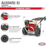 Simpson SIMPSON Aluminum ALH3425-S 3600 PSI at 2.5 GPM HONDA GX200 Cold Water Pressure Washer