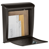 Bordeaux Locking Rubbed Bronze Wall Mount Mailbox - Super Arbor