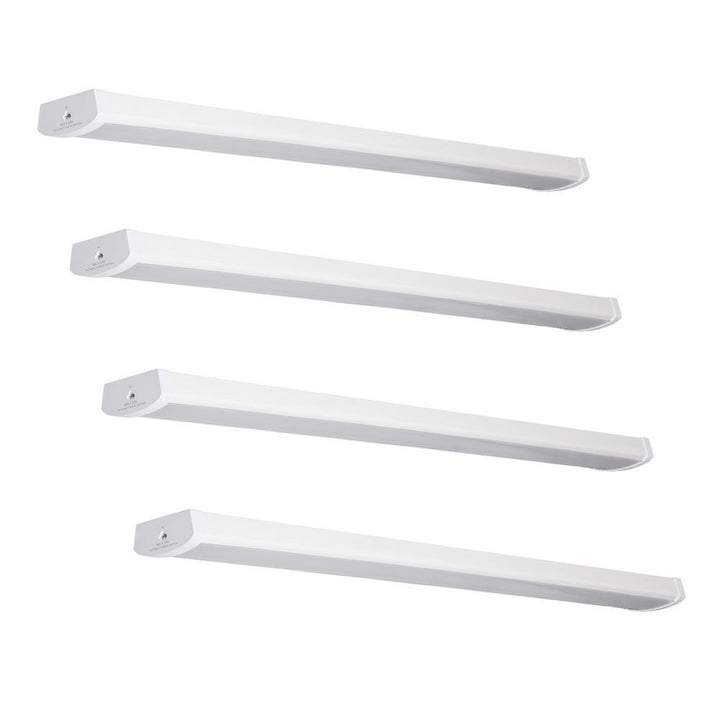 4 ft. White 4000 Lumen 4000K Integrated LED Linkable Wraparound Light (4-Pack) - Super Arbor