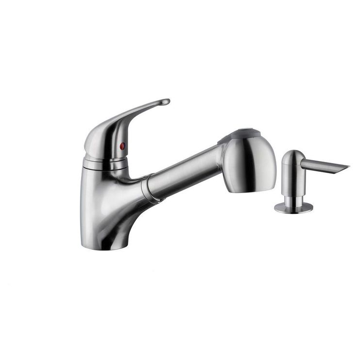 Undermount 16 in. 18-Gauge Stainless Steel Bar Sink in Brushed Stainless with Low Profile Pull Out Kitchen Faucet