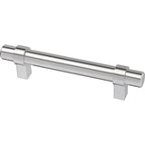 Essentials 3-3/4 in. (96mm) Center-to-Center Wrapped Matte Black Bar Pull (24-Pack) - Super Arbor