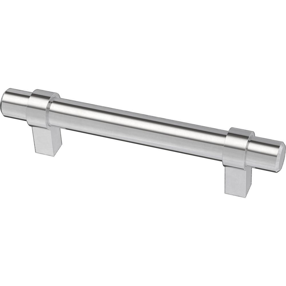 Essentials 5-1/16 in. (128mm) Center-to-Center Wrapped Matte Black Bar Pull (24-Pack) - Super Arbor