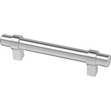 Essentials 3-3/4 in. (96mm) Center-to-Center Wrapped Matte Black Bar Pull (24-Pack) - Super Arbor